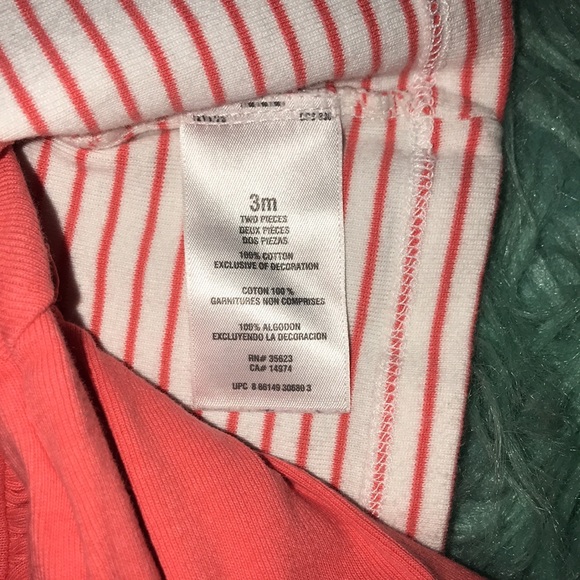 Carter’s | 3 M | 2 piece coral & white dress - Picture 3 of 10